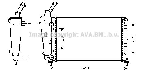 AVA QUALITY COOLING Radiators, Motora dzesēšanas sistēma LC2081